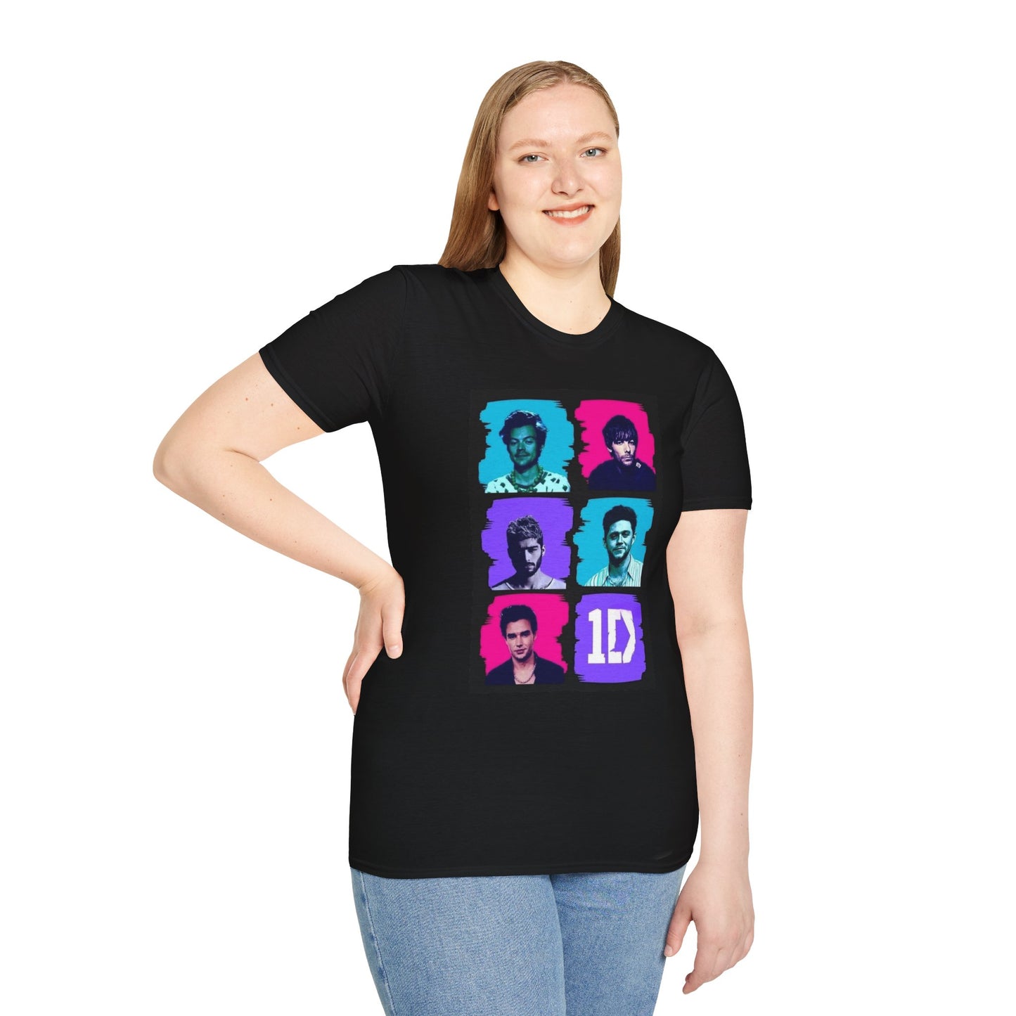 One Direction Softstyle T-Shirt, Unisex for Fans, Perfect Birthday Gift, Concert Wear, Casual Style.