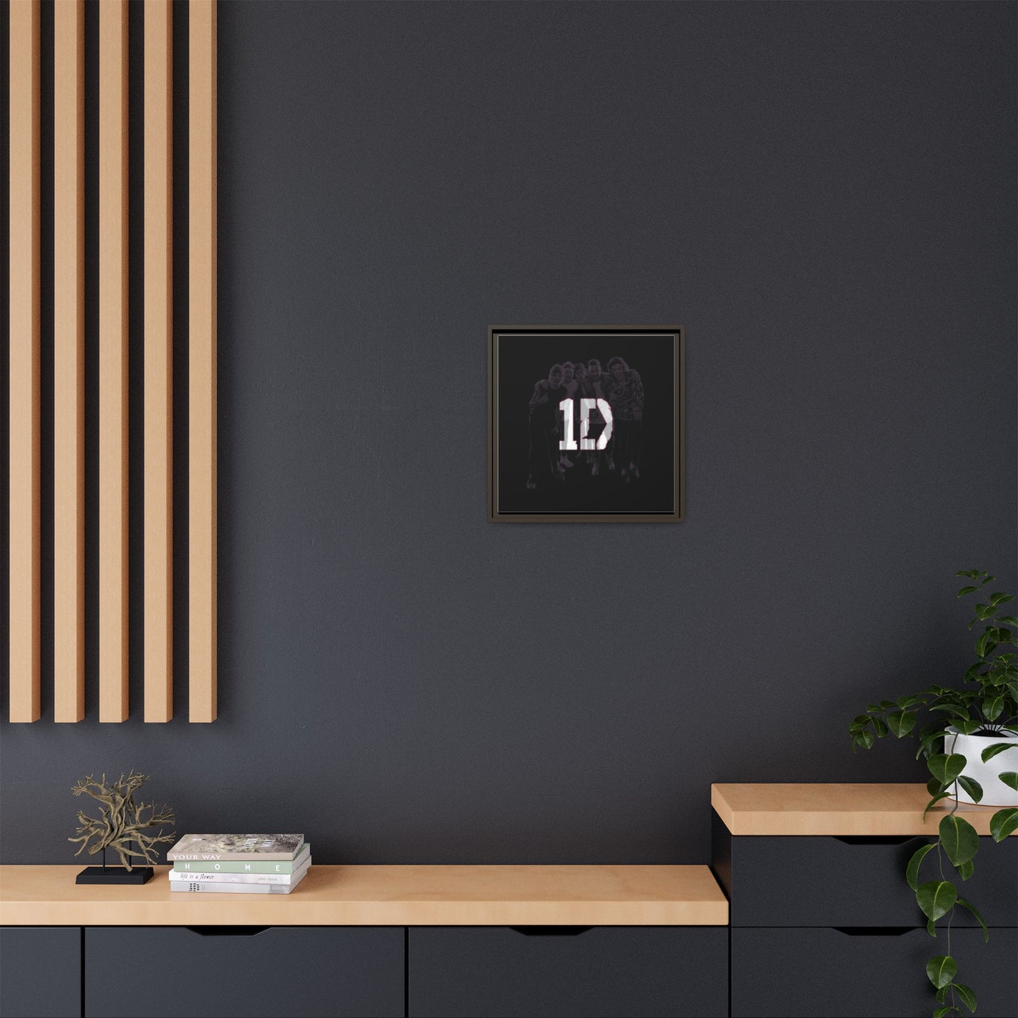1D Matte Canvas, Framed (Multi-color)