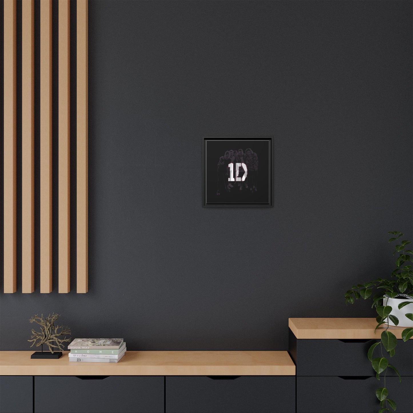 1D Matte Canvas, Framed (Multi-color)