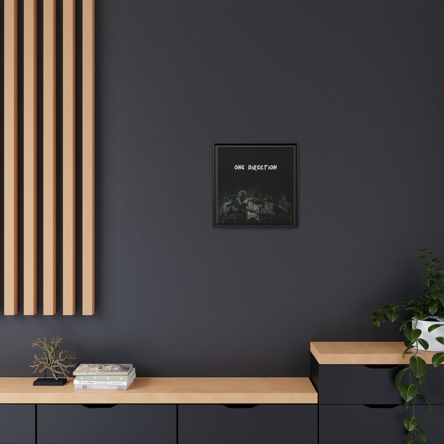 One direction - Matte Canvas, Framed (Multi-color)