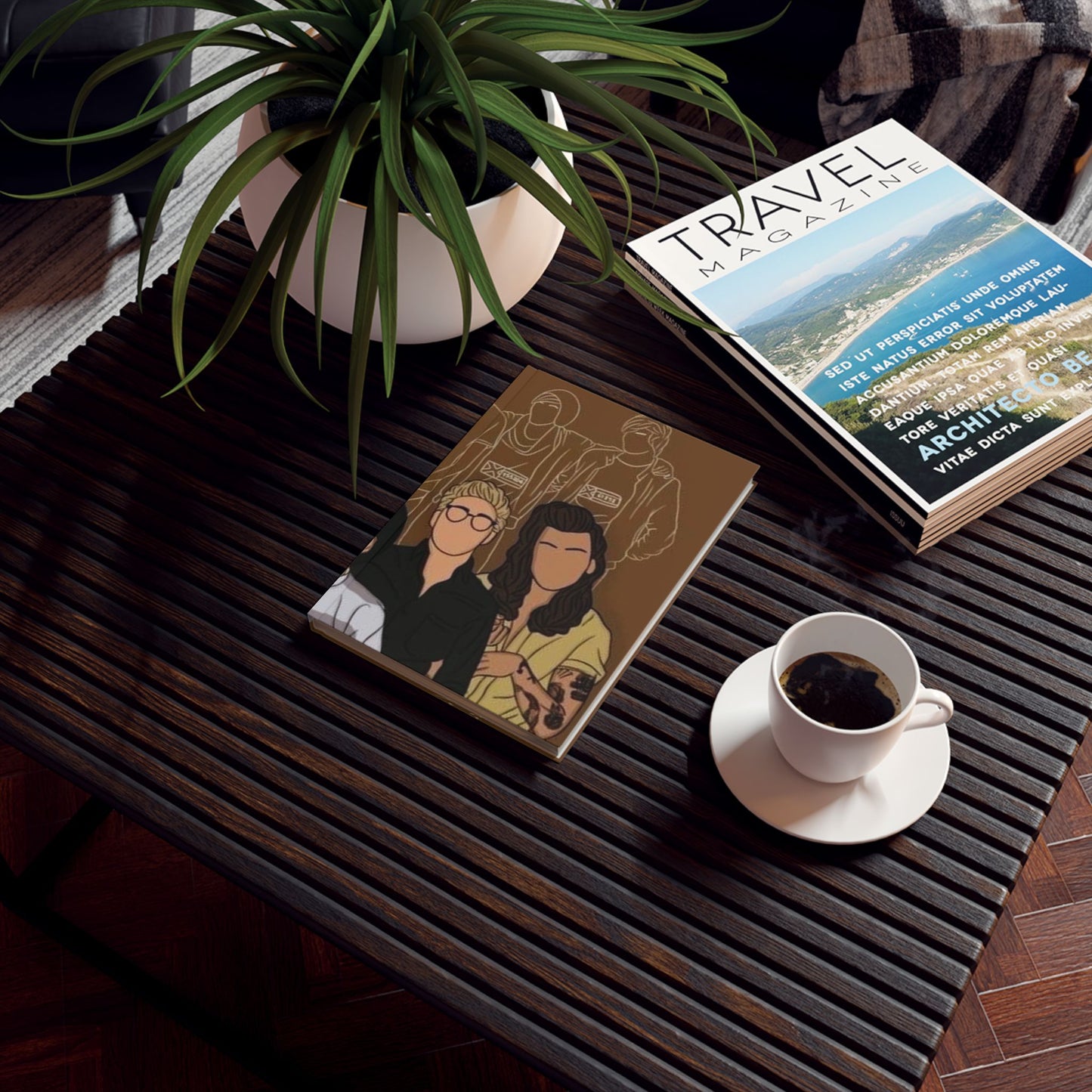 One Direction Animated - Hard Backed Journal