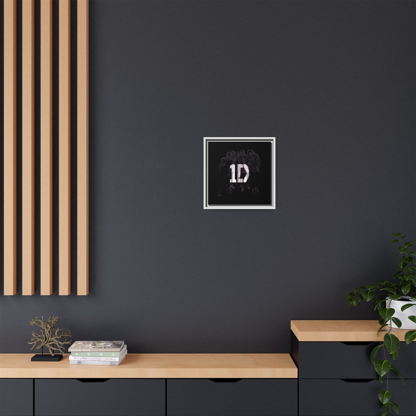 1D Matte Canvas, Framed (Multi-color)