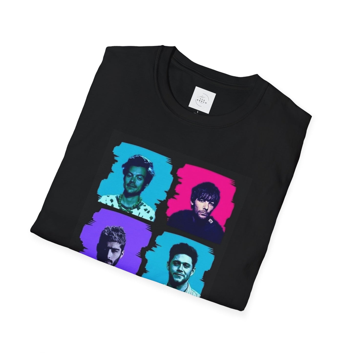 One Direction Softstyle T-Shirt, Unisex for Fans, Perfect Birthday Gift, Concert Wear, Casual Style.