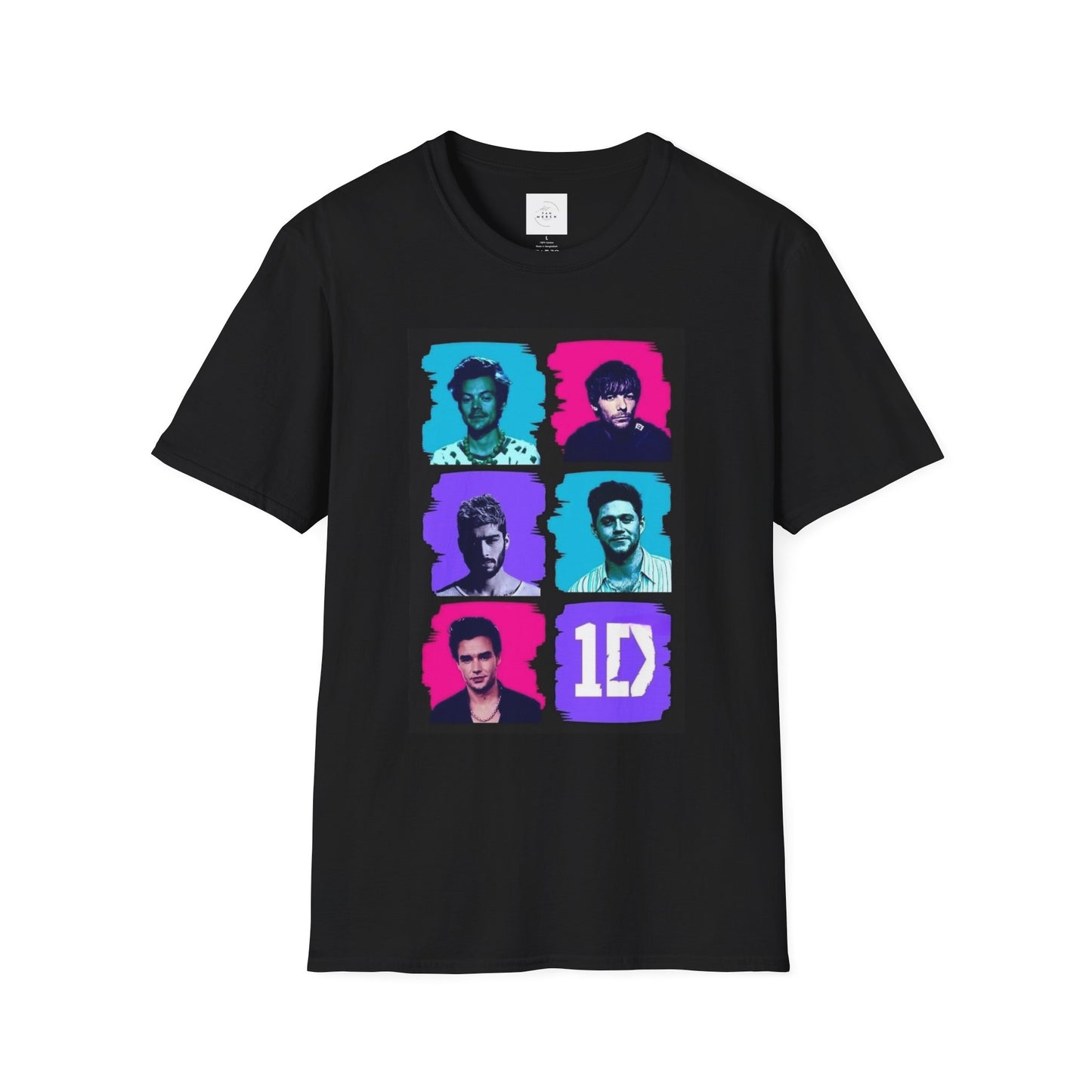 One Direction Softstyle T-Shirt, Unisex for Fans, Perfect Birthday Gift, Concert Wear, Casual Style.
