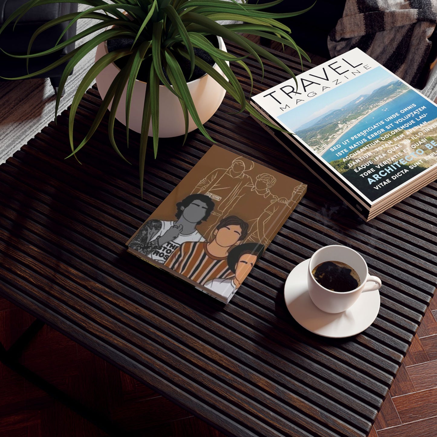 One Direction Animated - Hard Backed Journal