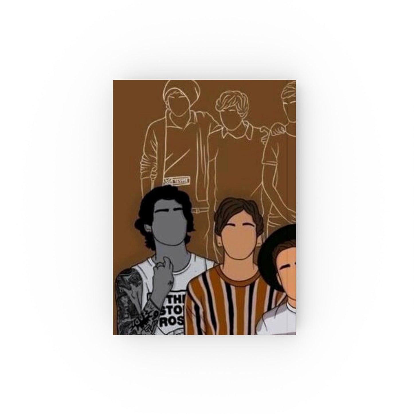 One Direction Animated - Hard Backed Journal